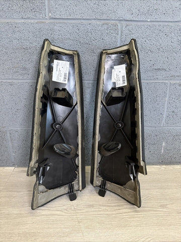 BMW 15-20 F33 F83 335 M4 Rear Seat Bolsters Black Leather OEM Pair