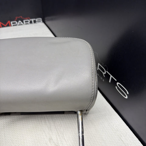 2001-2006 BMW E46 M3 Convertible Grey Rear Headrests Head Rests Pair OEM