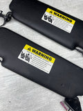 07-13 OEM BMW E88 E93 128 328 335 M3 Convertible Driver Passenger Sun Visor SET