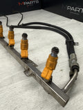 BMW 96-99 E36 M3 S52 Fuel Rail + Orange Injectors + Lines
