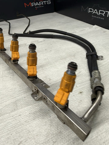 BMW 96-99 E36 M3 S52 Fuel Rail + Orange Injectors + Lines