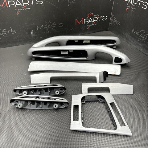 01-06 BMW E46 M3 Convertible Interior Trim Set Brushed Aluminum 8pc Complete