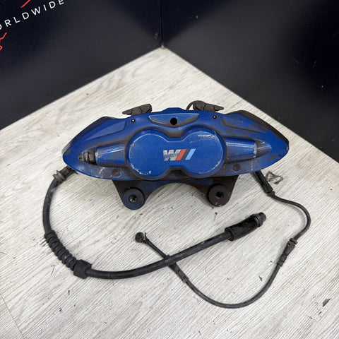 BMW 15-20 F87 M2 F30 F31 F80 F82 F83 M3 M4 Front Left Driver Brake Caliper Blue