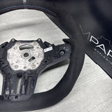 OEM BMW M3 G80 G82 M4 Custom Flat Bottom  Steering Wheel Alcantara Black Ring