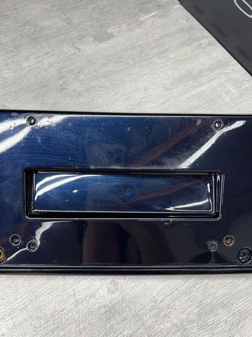 BMW E46 M3 01-06 Front License Plate Base 51112694726 2694726 Carbon Black OEM