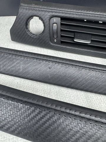08-13 BMW E92 E93 M3 Interior Trim Set Carbon Leather OEM Genuine *Notes*