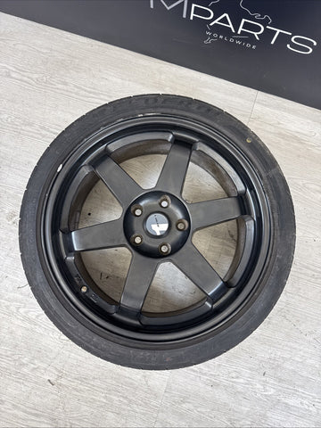 (1) 18x8 +35 Avid 1 AV-06 5x114.3 Matte Black Rim Wheel