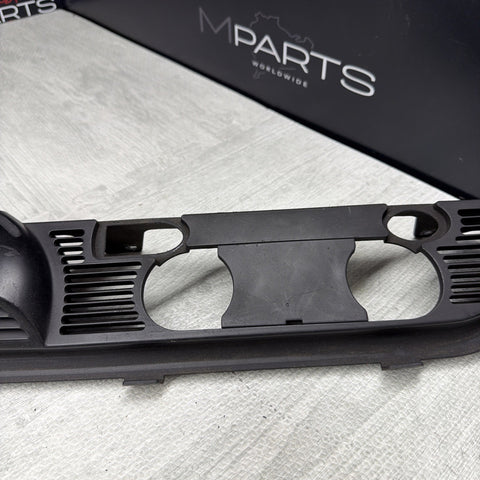 01-06 BMW E46 CONVERTIBLE REAR SEAT ROLLOVER BAR TRIM COVER 8204279 OEM BLACK