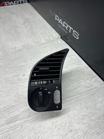 92-99 BMW E36 M3 LEFT DRIVER  AIR AC HEAT VENT GRILL W HEADLIGHT SWITCH
