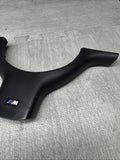 OEM 01-06 BMW E46 M3 Lower Steering Wheel Trim Cover Plate Black
