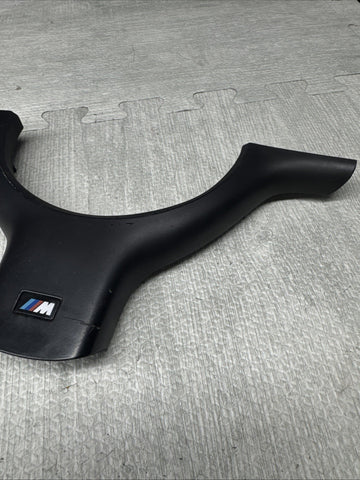 OEM 01-06 BMW E46 M3 Lower Steering Wheel Trim Cover Plate Black