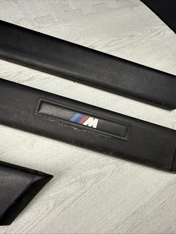 BMW E36 M3 Sedan 1992-1998 Black Door Mouldings Trims Set OEM