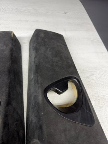 06-10 BMW E63 M6 COUPE Interior B-Pillar Trim Panel Pair ALCANTARA Set L+R OEM