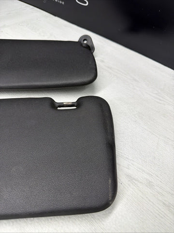 BMW 94-99 E36 M3 Coupe Black Sun Visors Sunvisors Pair OEM