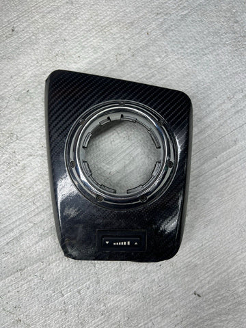 01-06 BMW E46 M3 Center Dome SMG Shift Plate Carbon Fiber Wrap 7896461