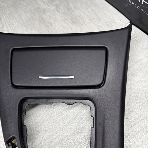 BMW E90 E92 M3 08-13 MANUAL CIC LEATHER CENTER CONSOLE TRIM OEM *Notes*