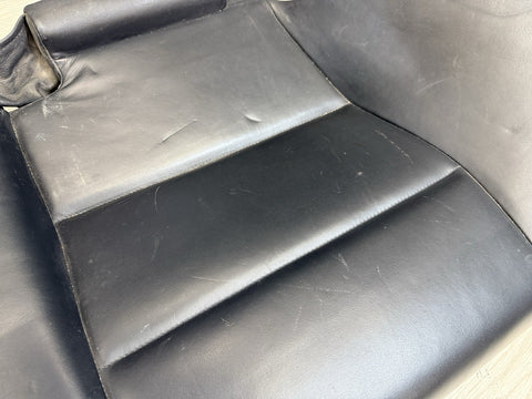 2001-2006 BMW E46 M3 Coupe Rear Seat Bottom Bench Nappa Black Leather OEM