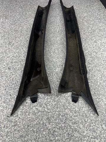 BMW E36 M3 328 Coupe A Pillars Interior Trims Cover Black Pair Set *Fading