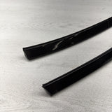 BMW E46 325 330 M3 Roof Rails Moldings Trims Pair Coupe OEM Jet Black
