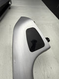 01-06 BMW E46 M3 Brushed Aluminum/Grey Door Trim Armrests Front