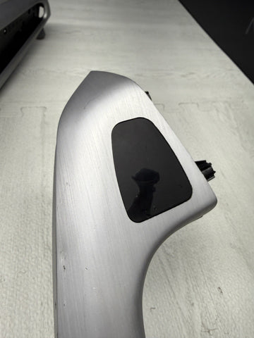01-06 BMW E46 M3 Brushed Aluminum/Grey Door Trim Armrests Front