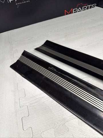 96-99 BMW E36 M3 Coupe Door Sills Trims Pair Black OEM