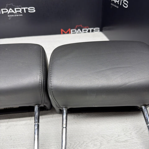 2001-2006 BMW E46 M3 Convertible Black Rear Headrests Head Rests Pair