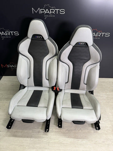 BMW 21-24 G80 M3 Sedan Front Seats Silverstone Leather Powered