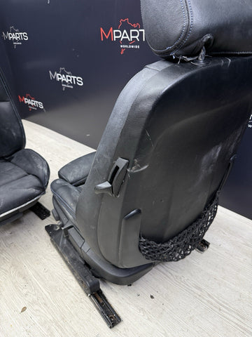 94-99 BMW E36 Coupe 2 Door M3 323 325 328 Front Power Leather Seats Pair Black