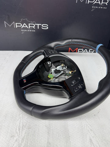 BMW Steering Wheel 01-06 E46 M3 MANUAL 32342282020 Custom Sides Rewrapped