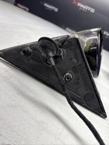 01-06 BMW E46 M3 Side View Door Mirrors Pair Jet Black *Paint Bubbling