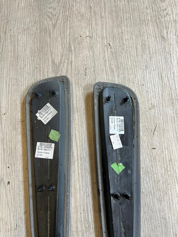 BMW E46 325 330 M3 Front Door Upper Armrest Pads Dove Grey Gray