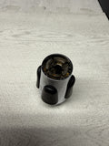 2004-2006 BMW E46 M3 SMG GEAR SHIFT KNOB NAPPA BLACK LEATHER / CHROME OEM