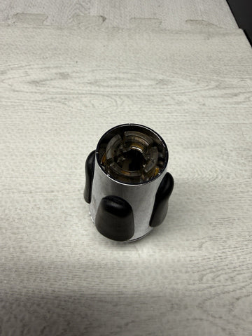 2004-2006 BMW E46 M3 SMG GEAR SHIFT KNOB NAPPA BLACK LEATHER / CHROME OEM