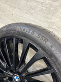 BMW 19-24 G07 X7 22x9.5 22" OEM Front Wheel Rim 6885144 36116885144 Gloss Black