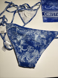 NEW Christian Dior Swimsuit String Bikini Set Size XS