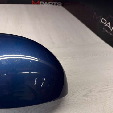 2001-2006 BMW M3 E46 Door Mirror Right Side View Topaz Blue OEM Used