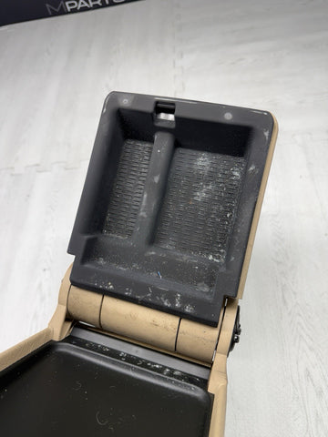 1999-2006 BMW E46 330CI M3 Center Console Armrest Arm Rest Carrier Beige OEM