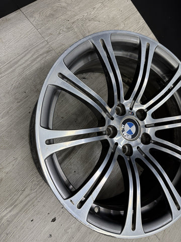 08-13 OEM BMW E90 E92 E93 M3 Rear 19” Wheel Rim Style 220M Silver 19x9.5 ET23