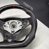 08-13 BMW E90 E92 E93 M3 OHC Carbon fiber Steering Wheel Tri Stitched Manual