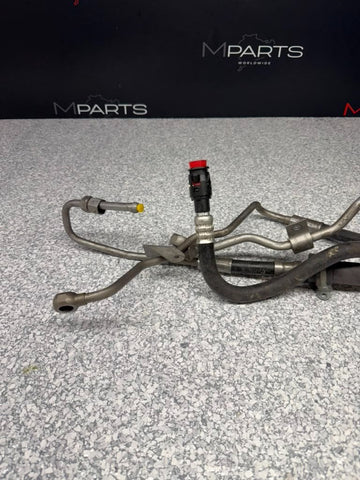 08-13 BMW M3 E90 E92 E93 Front Lower Power Steering Line Hose Set OEM
