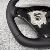 BMW 08-13 E92 M3 Manual Custom Leather Sides Flat Bottom Top Steering Wheel Red