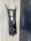 08-13 BMW E90 E92 E93 M3 Center Console Extended Leather Silverstone Palladium