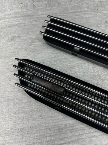 01-06 BMW E46 M3 Left Right Fender Vent Grilles Grills Trims Chrome Genuine OEM