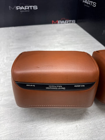 2001-2006 BMW E46 M3 Convertible Cinnamon Rear Headrests Head Rests Pair OEM