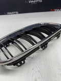 15-20 BMW F80 M3 F82 F83 Front Bumper Kidney Chrome Grilles Grills OEM M4 Badge