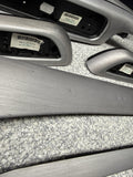 01-06 BMW E46 M3 Convertible Interior Armrests Trim Set Brushed Aluminum *1 Tab