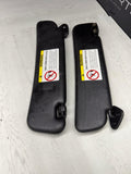 98-02 BMW Z3M Z3 M COUPE SUN VISOR VISORS SET BLACK *Tear*