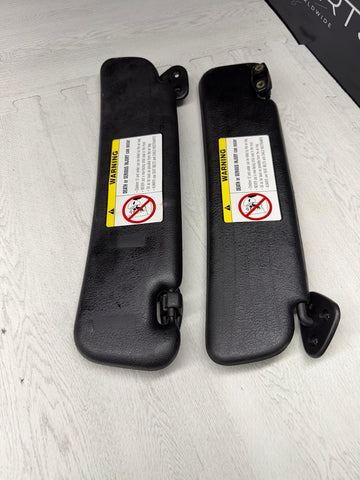 98-02 BMW Z3M Z3 M COUPE SUN VISOR VISORS SET BLACK *Tear*