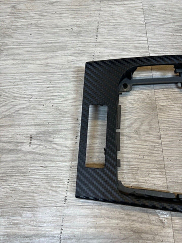 01-06 BMW E46 M3 Center Consoler Shifter Trim Bezel Carbon Fiber Wrapped